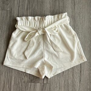 Shein Off White Paper Bag Shorts Size M